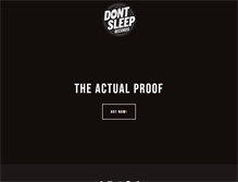 Tablet Screenshot of dontsleeprecords.com